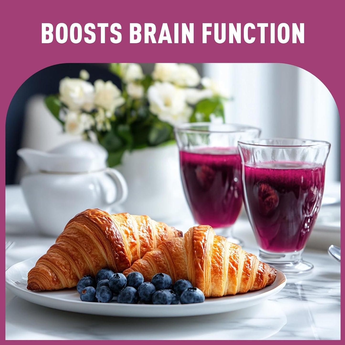 UNLEASH'D ORGANIC Organic Blueberry Juice Powder 16 oz – 100% Pure Natural Superfood, Rich in Antioxidants & Vitamins
