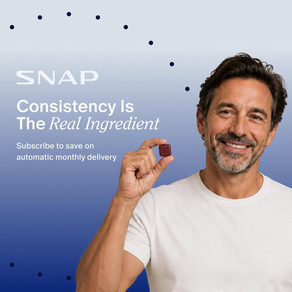 Snap Supplements Prostate Health Supplement for Men, 60 Sugar-Free Chews | Plant Sterols, Nettle Root & Reishi Mushroom - Supports Prostate and Urinary Wellness, Pomegranate-Berry Flavor, Vegan