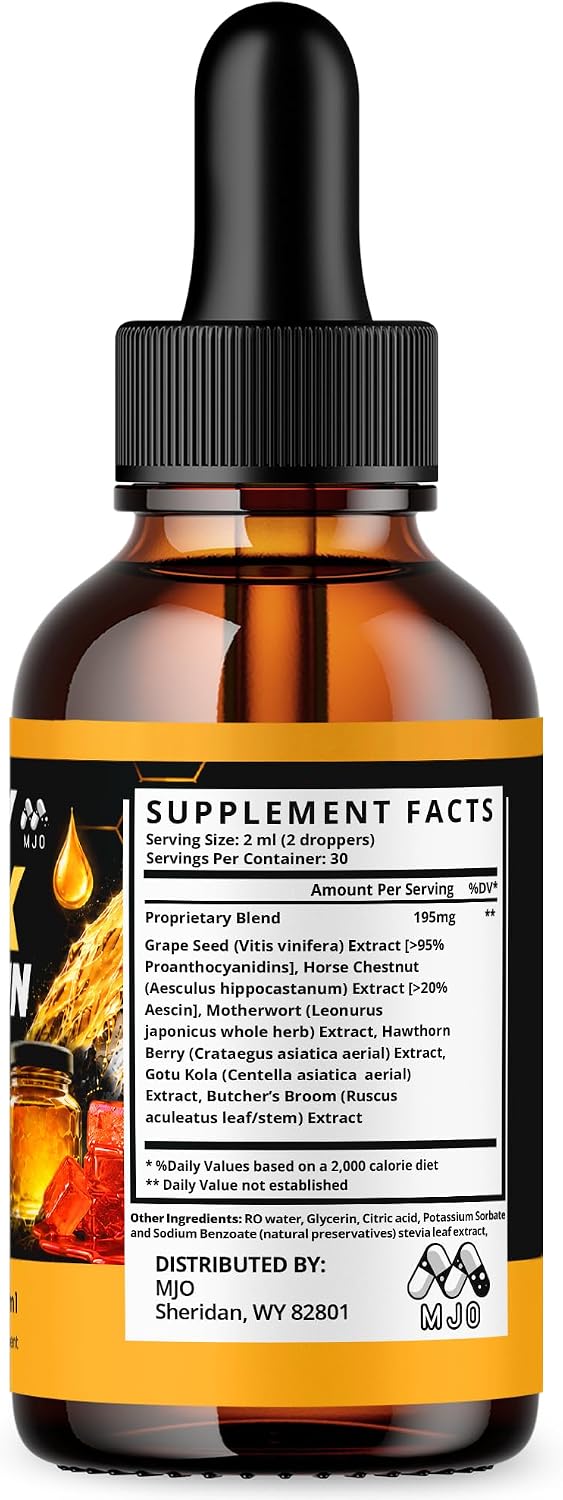 Honey Peak Gelatin Drops for Men, Natural Supplement 1-Pack, 30 Servings