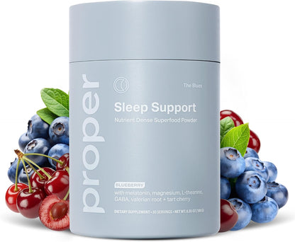 Proper The Blues Sleep Aid - Magnesium Sleep Drink Mix with Melatonin GABA