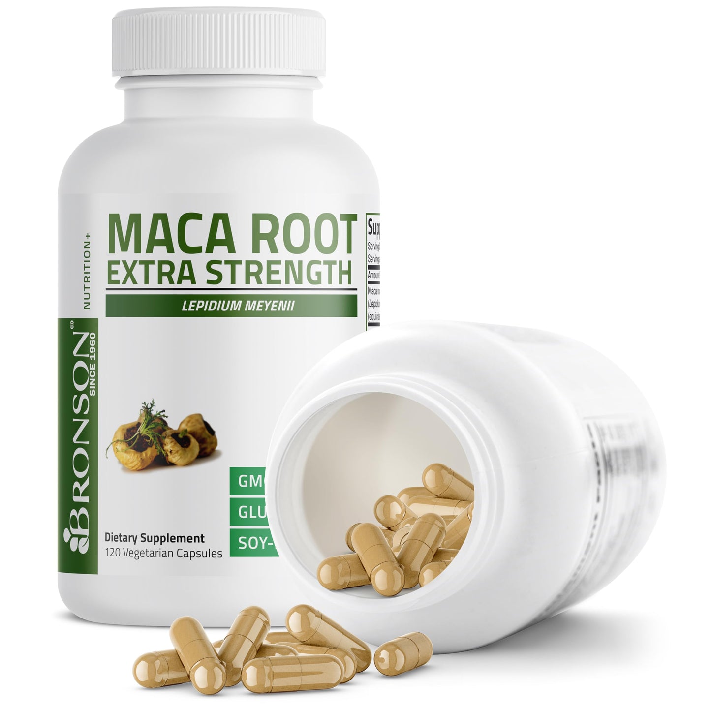 Bronson Maca Root Extra Lepidium Meyenii, Non-GMO, 90 Vegetarian Capsules