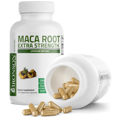 Bronson Maca Root Extra Lepidium Meyenii, Non-GMO, 90 Vegetarian Capsules