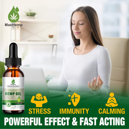 (2 Pack) Hemp Oil Organic Premium - 2,800,000 Maximum Strength - 100% Natural Hemp