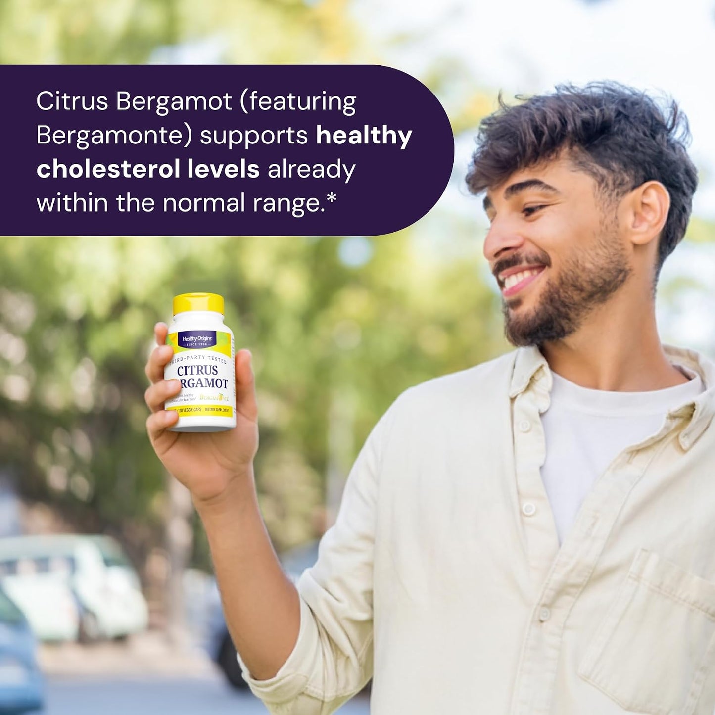 Healthy Origins Citrus Bergamot Bergamonte 500 mg, 120 Veggie Caps