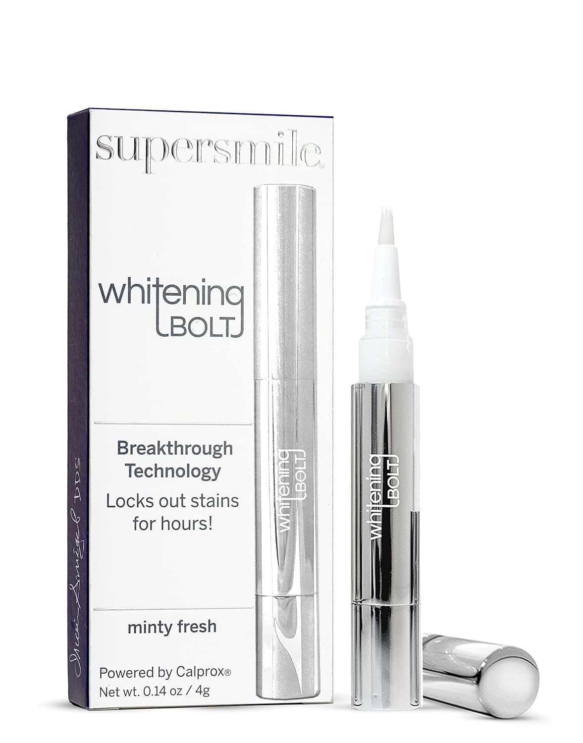 Supersmile Whitening Bolt Pen, Fresh Mint, Enamel-Safe Touch-Ups