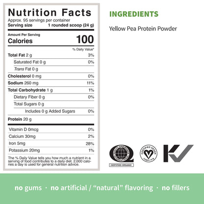 Sprout Living Organic Pumpkin Seed Protein Powder, Unflavored, 20 Grams of Plant Based Protein Powder Without Artificial Sweeteners, Non Dairy, Non-GMO, Vegan, Gluten Free (1 Pound, 14 Servings)