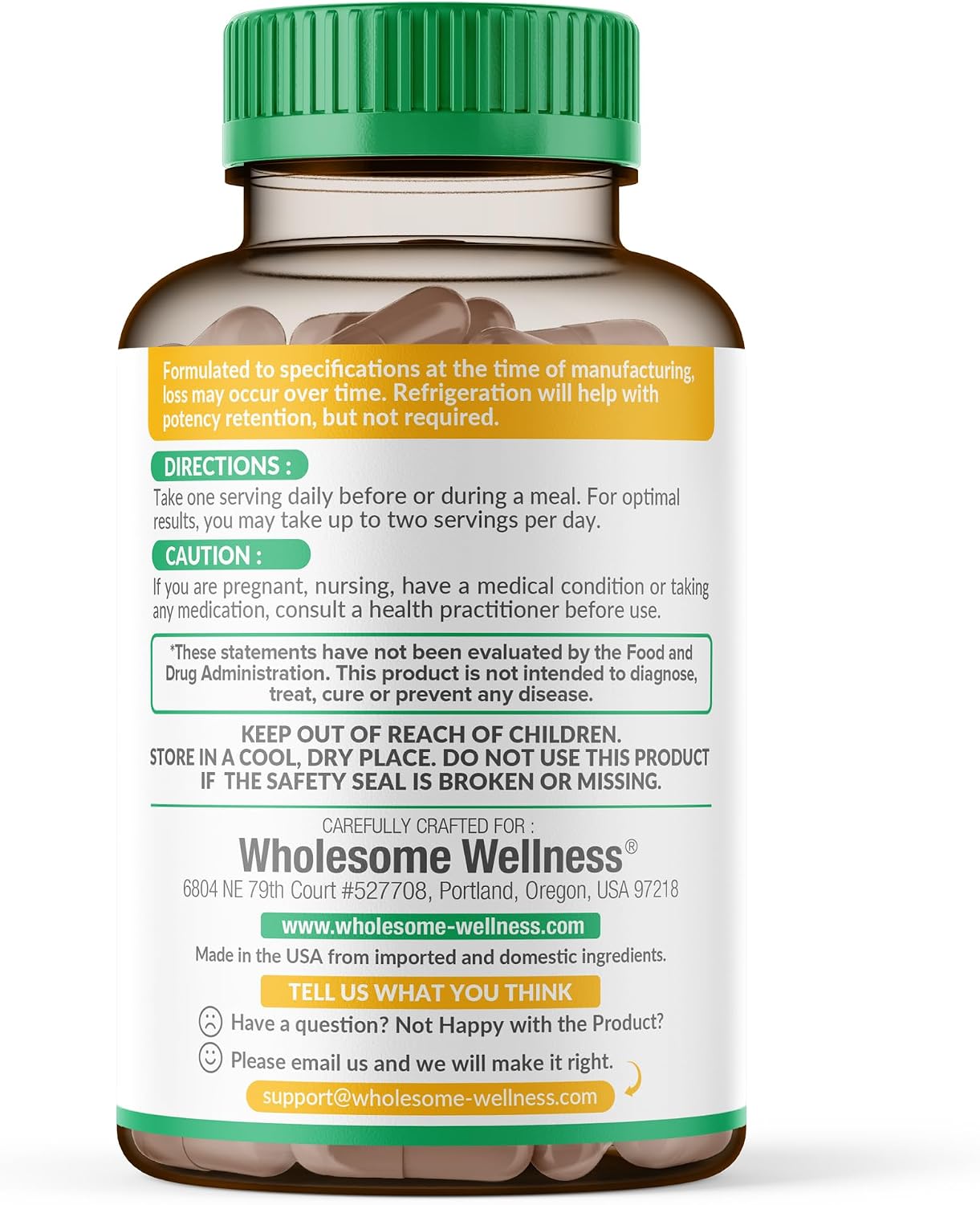 Wholesome Wellness Digestive Enzymes 1000MG Plus Prebiotics & Probiotics Supplement, 180 Capsules, Organic Plant-Based Vegan Formula for Digestion & Lactose with Amylase & Bromelain,3-6 Months Supply