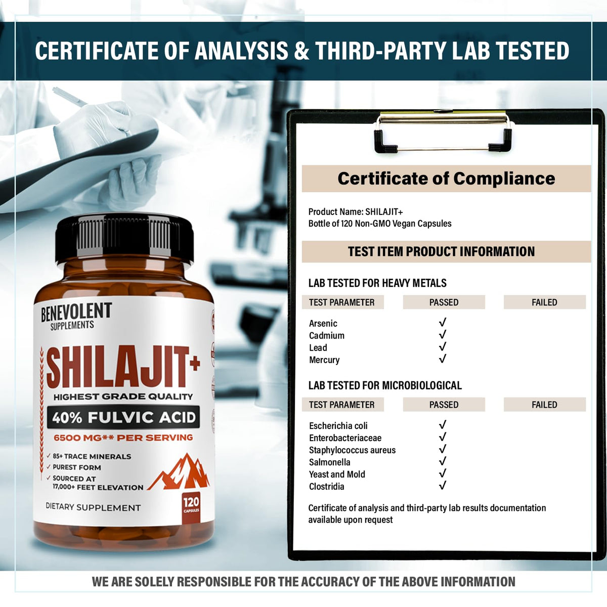 6,500mg Shilajit Supplement with 40% Fulvic Acid (High Absorption) | Authentic Himalayan