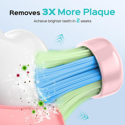 COSLUS Electric Toothbrush Replacement Heads, Pink