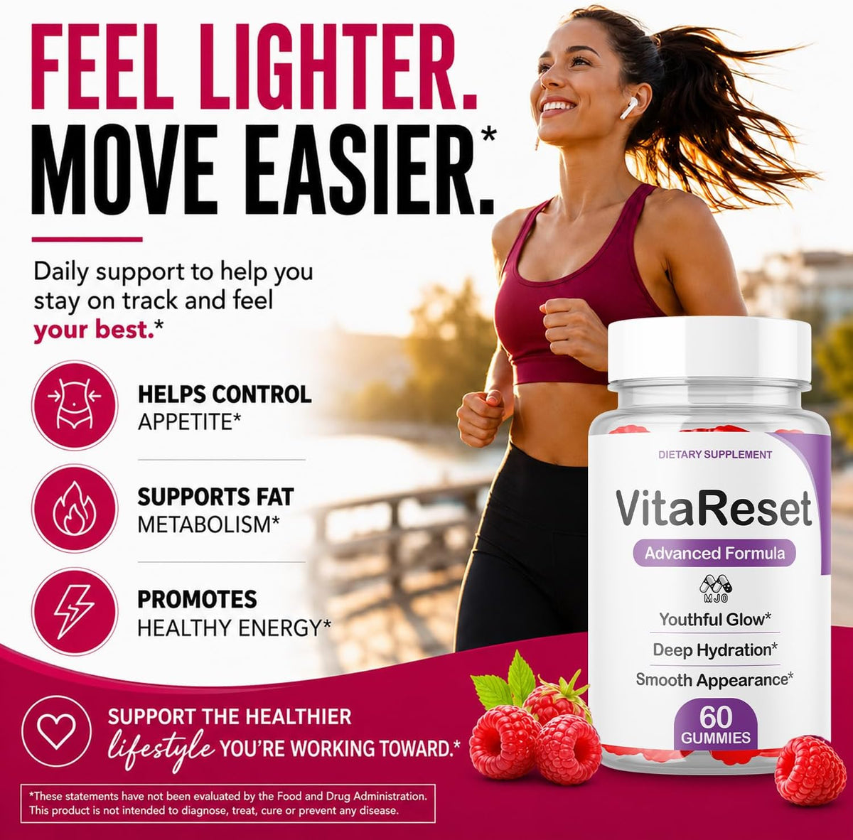 VitaReset Gummies, Health & Wellness Support Supplement 2-Pack, 120 Gummies