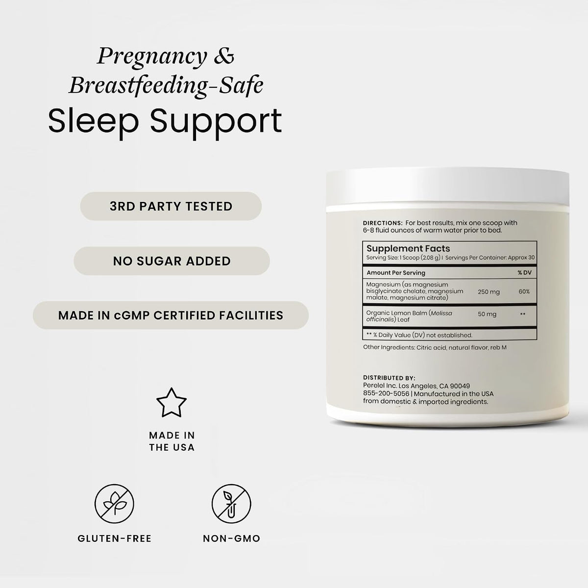 Perelel Birth Prep Bundle, 3rd Trimester Prenatal Vitamin Pack, Sleep Support, & Choline Boost
