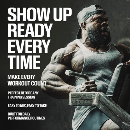RAW Nutrition - Essential Pre - Chris Bumstead Pre Workout Formula, Sports Nutrition Pre-Workout Powders | Men & Womens Drink, Energy Powder for Working Out (Blue Raspberry)