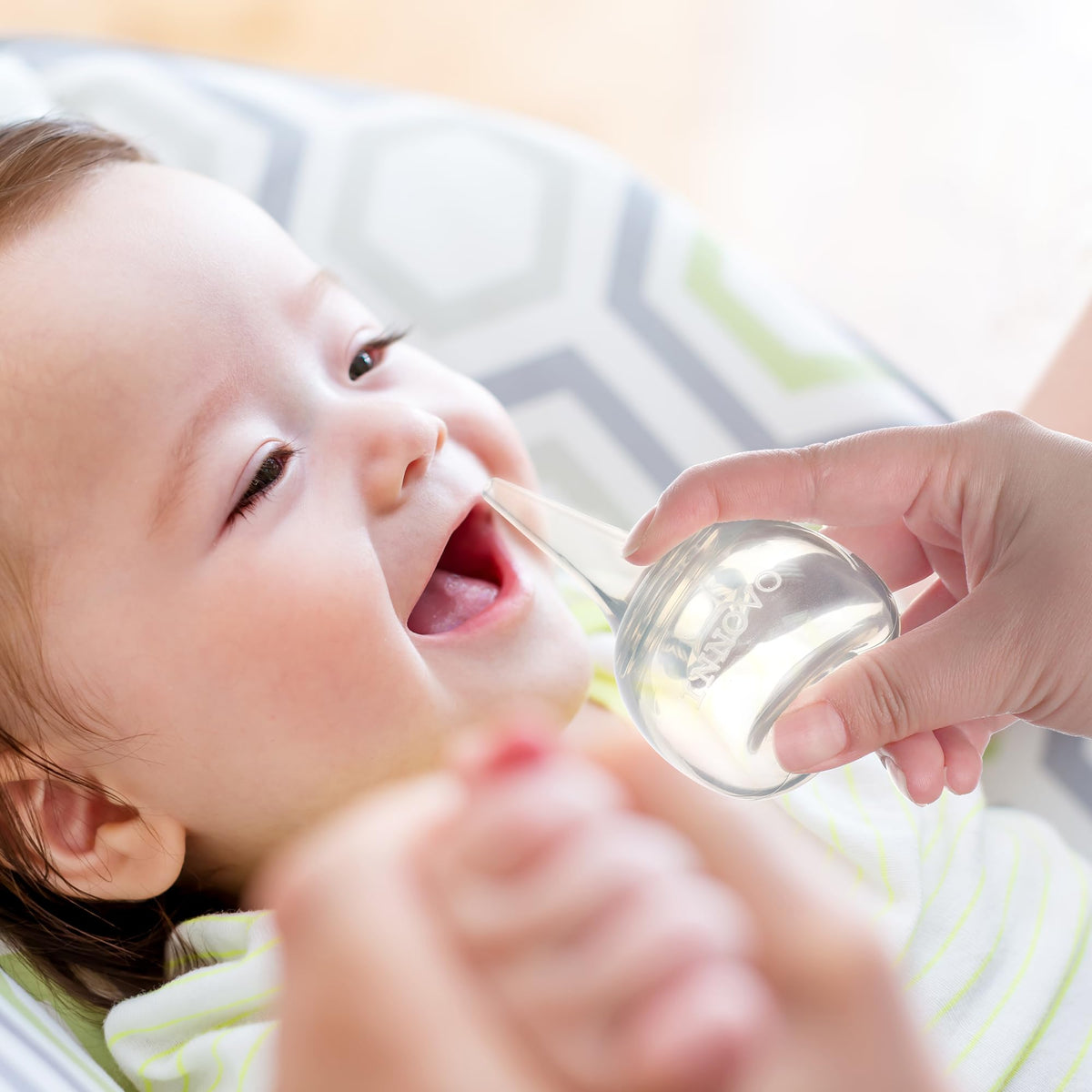 Innovo Hospital Grade Silicone Twister Bulb Baby Ear Syringe and Nasal Aspirator