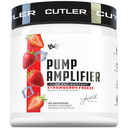 Cutler Nutrition Amplify 2.0 Caffeine-Free Nitric Oxide Pump Pre-Workout | Peach Mango, 40 Servings | With L-Citrulline, NO3-T Arginine and Electrolytes for Muscle Pumps, Hydration and Performance