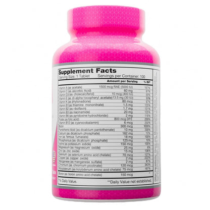 ALFA VITAMINS Multi Men Vitamins Dietary Supplement with Essential Vitamins & Minerals for Men - Amino Acids + Antioxidants - 100 Tablets