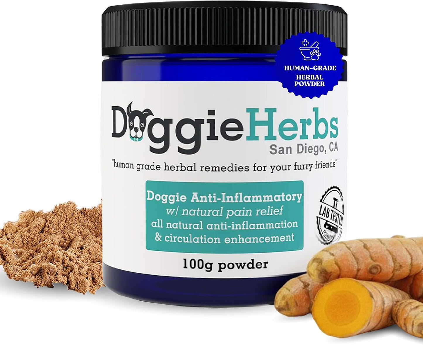Natural Anti-Inflammatory Support – Clinical Grade Corydalis, Curcumin & Turmeric Blend – TCM Doctor Formulated Powder for Stiffness, Aches & Hip Dysplasia Relief 100g