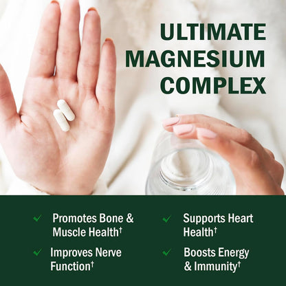 Magnesium Complex with 350mg Magnesium Glycinate Citrate Malate & Taurate