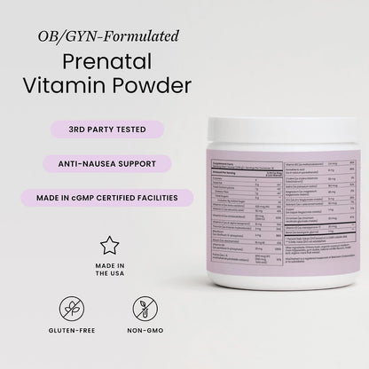 Perelel 1st Trimester Prenatal Vitamins Powder, Vanilla