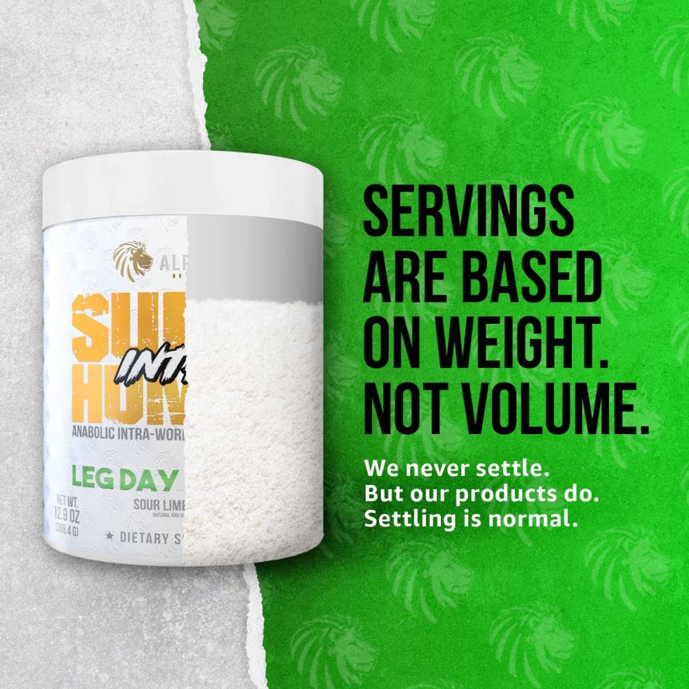 ALPHA LION Superhuman Intra Workout Powder for Men & Women, Amino Acids Drink, Muscle Recovery Supplement, BCAA Powder, Electrolytes & Hydration Mix (42 Servings, Watermelon Grape Candy Flavor)