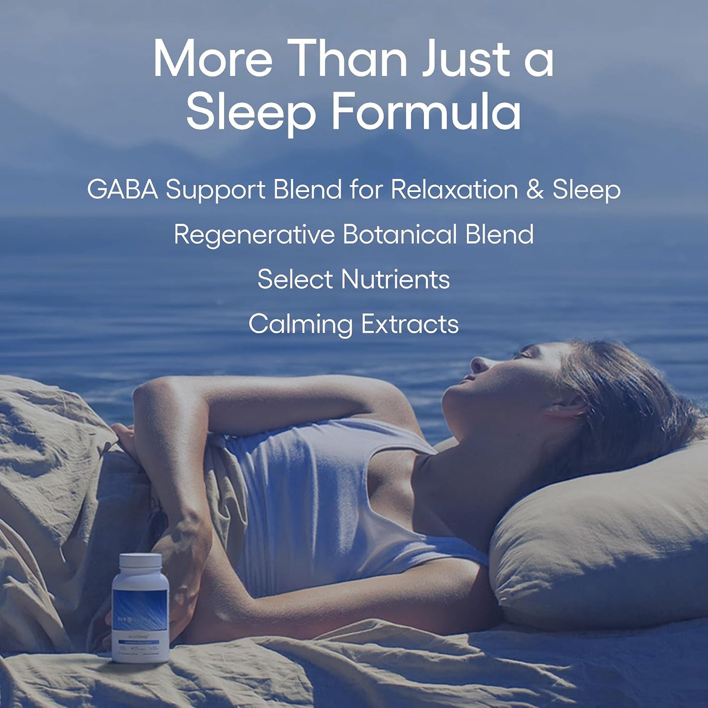 EcoNugenics ecoSleep: Sleep Aid with GABA Support Blend, Magnesium, L-Theanine, Niacin – Helps Promote Deep Sleep, Healthy Circadian Rhythms, Relaxation, Calm – Supplement for Adults, 60 Capsules