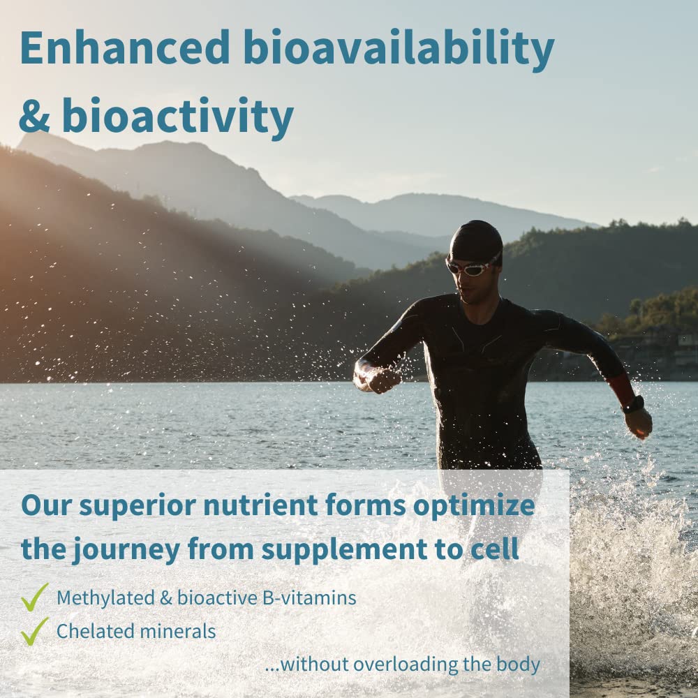 Men's Multivitamin, Methylated B-Vitamins, Clean Label & Vegan, High Strength Formula