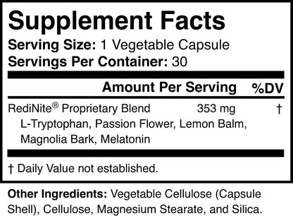 Natural Sleep Aid Supplement for Calm, Restful Nights, Vegan | Helps You Relax and Quiet Your Mind to Fall Asleep Faster, Stay Asleep Longer, and Wake Up Feeling Refreshed, 30-Day Supply