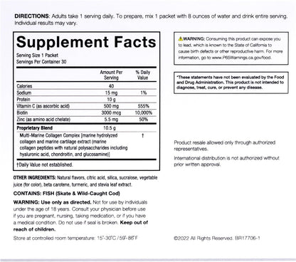 Serovital Skin Brilliance Marine Collagen – Hydrolyzed Marine Collagen Peptides