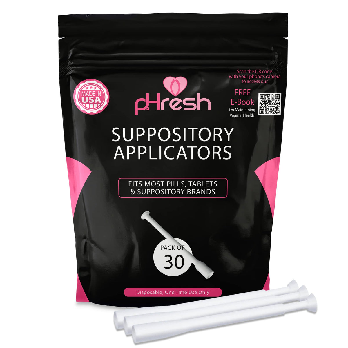 ACE NUTRITION Boric Acid Suppositories + 30 Applicators