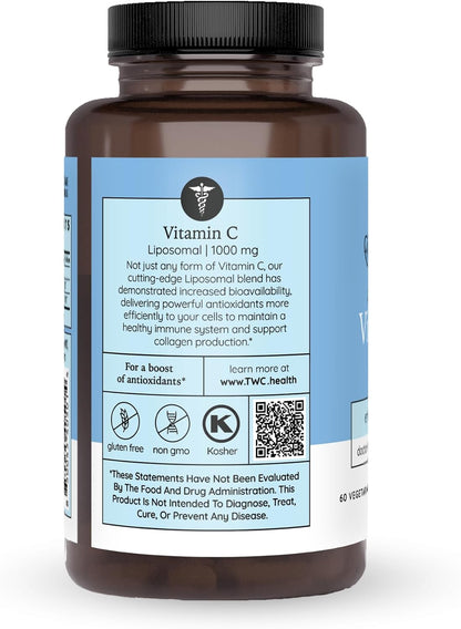 Liposomal Vitamin C - Enhanced Absorption Formula for Immune Support, 60ct