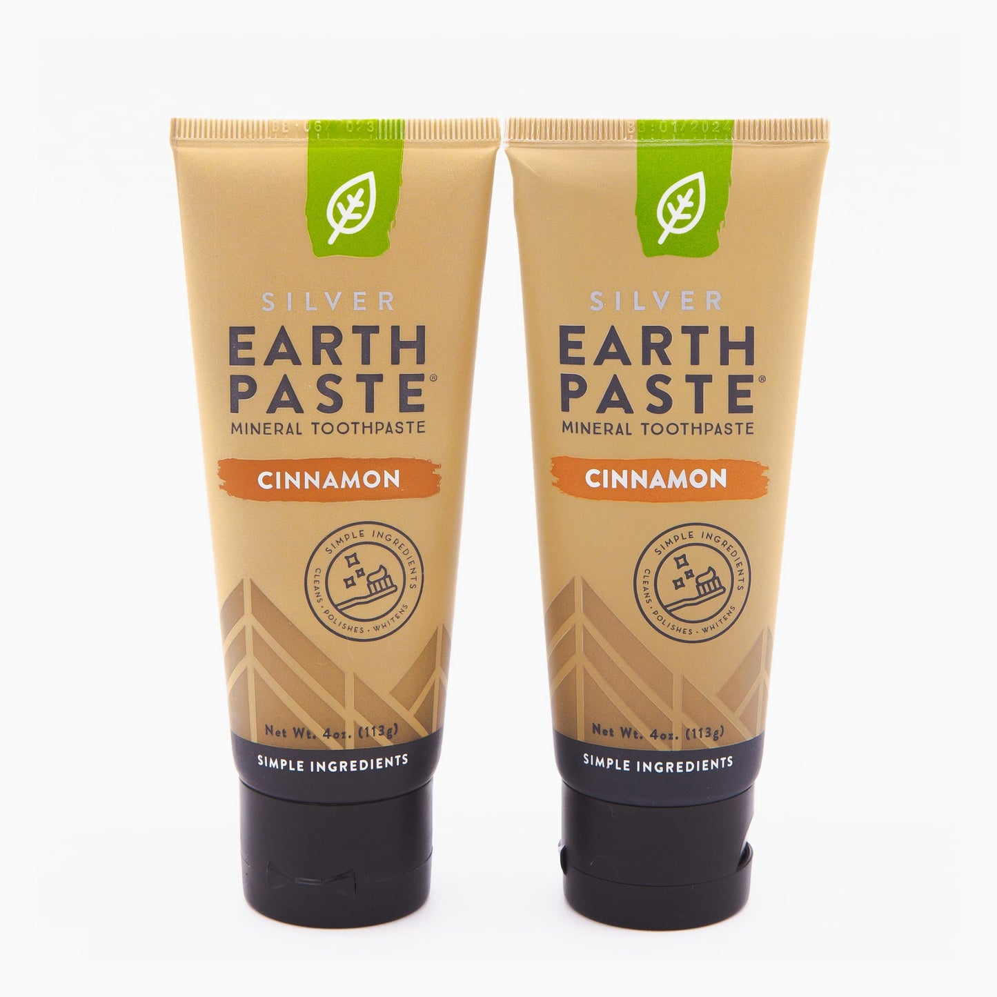 Redmond Earthpaste with Silver - Natural Non-Fluoride Toothpaste, 4 Ounce Tube (Peppermint)