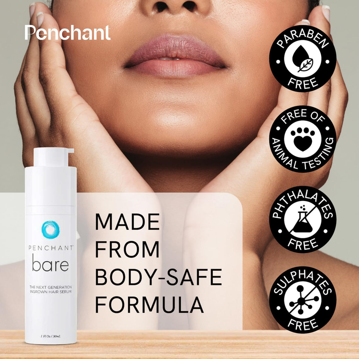 Penchant Bare - Ingrown Hair Treatment - Lasts Up to 1 or 2 Months - Ingrown Hair Serum