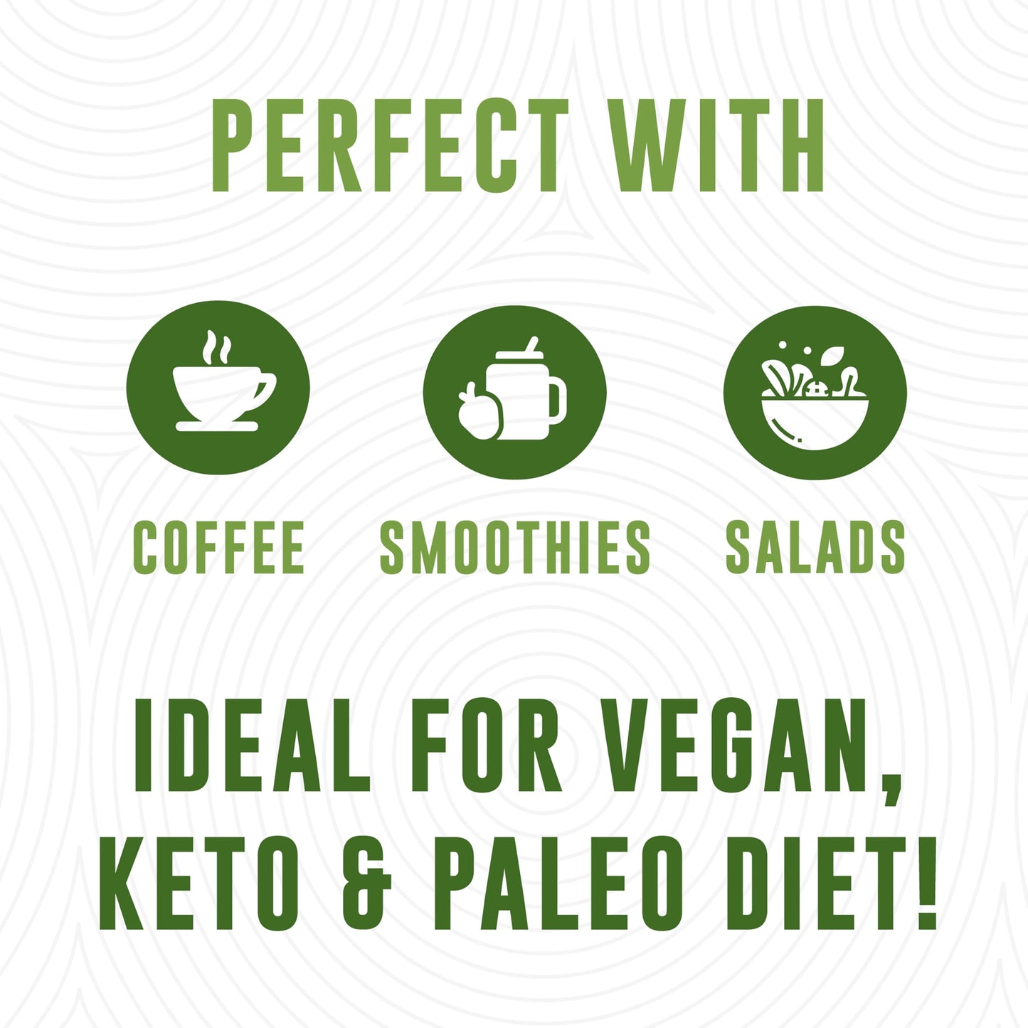 100% Coconut MCT Oil Liquid - MCT Oil C8 C10 for Sustained Mental Energy & Focus Support Great for Smoothies Salads Coffee & More - Palm Free Vegan Keto & Paleo Friendly 60+ Servings (32 Fl Oz)