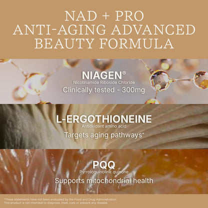 Swisse Plus NAD+ Beauty Restore | Clinically Tested Ingredients | NAD+ Supplement for Men & Women | Supports Collagen Formation, Skin Elasticity & Anti-Aging Supplement | 30 Capsules