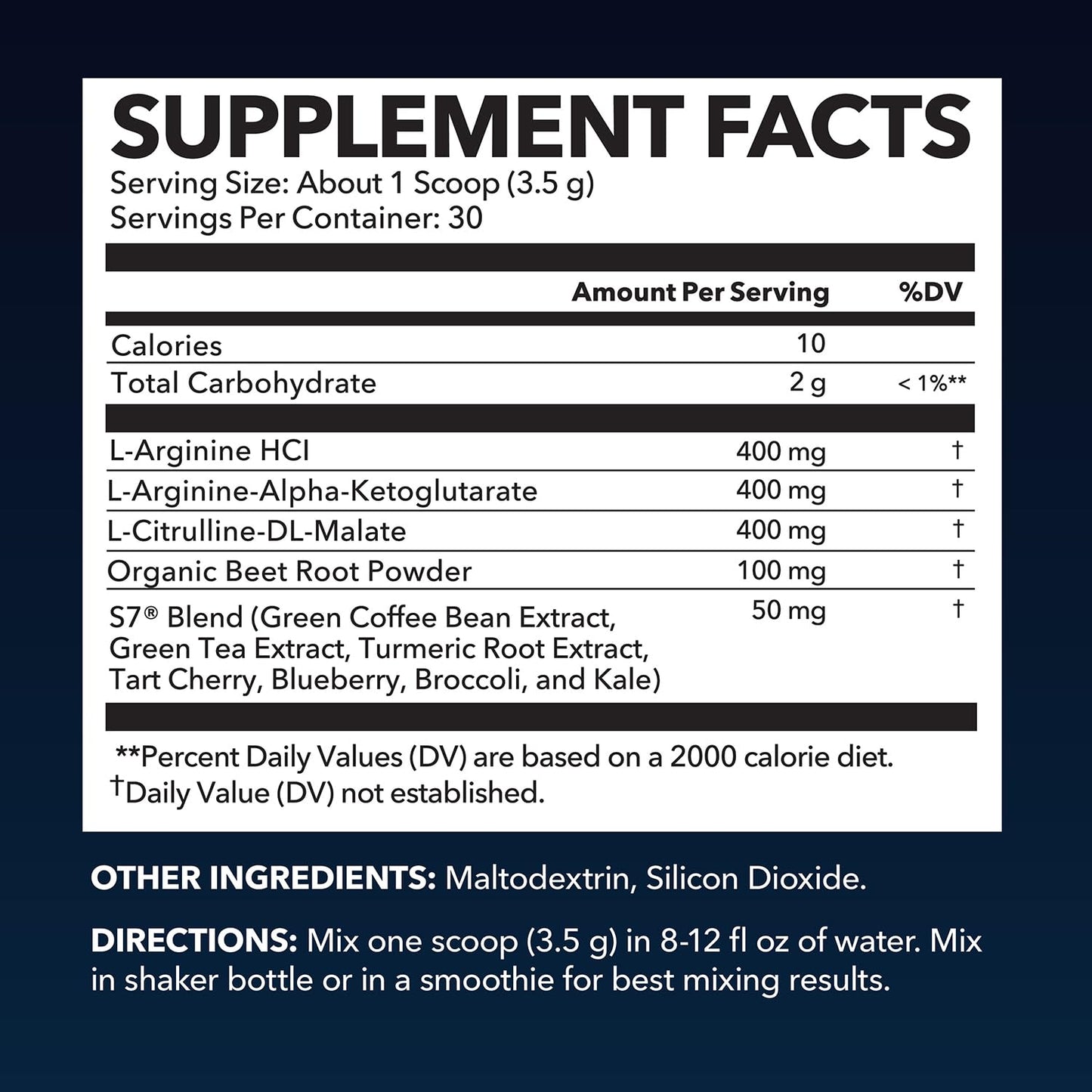 L-Arginine with L-Citrulline Powder, Nitric Oxide Supplement, Mixed Berry | Vegan, Non-GMO Pre and Post Workout Support Powder for Endurance & Recovery, L-Arginine, L-Citrulline, Beet-Root, 30 Servings