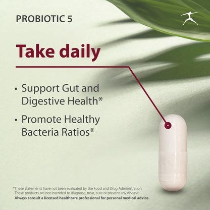 BIOSPEC NUTRITIONALS Probiotic-5 – Broad-Spectrum Probiotic Complex w/ 5 Billion Microorganisms and 5 Unique Strains per Capsule