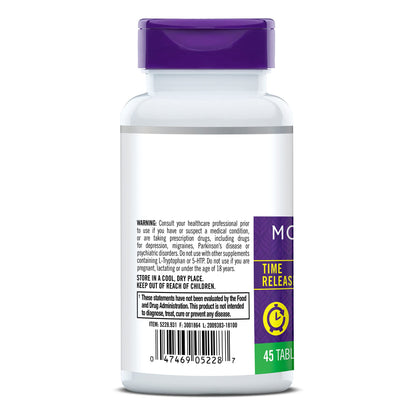 Natrol 5-HTP 100mg, Dietary Supplement Helps Support a Balanced Mood, 90 Time