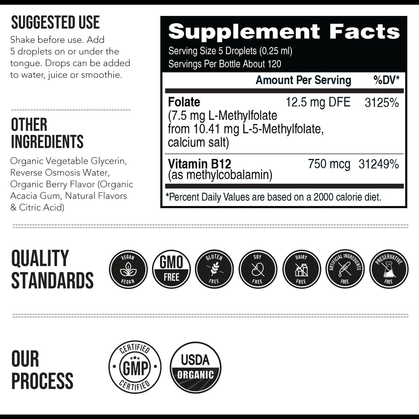 L Methylfolate 7.5mg plus Methyl B12 - Active 5-MTHF Form, MTHFR Supplement - Bloodstream Ready Methylated Folate + B12 Cofactor - Supports Mood, Homocysteine Methylation, Cognition (60 Capsules)
