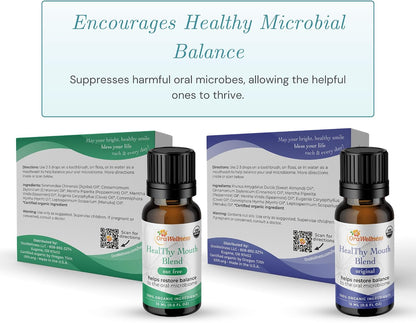 OraWellness Nut Free Healthy Mouth Blend Organic Tooth Oil, Fluoride Free
