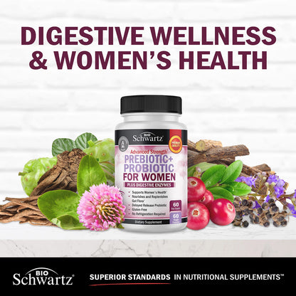 Prebiotics and Probiotics for Women - Gut, Vaginal & Immune Health Support