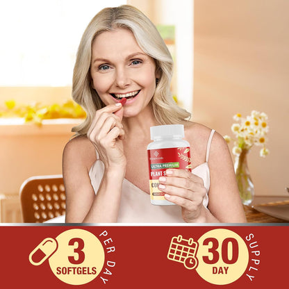Itharoventis Plant Sterols Supplement with Red Yeast Rice | Advanced Formula with Omega-3, Bergamot & Garlic, 90 Softgels