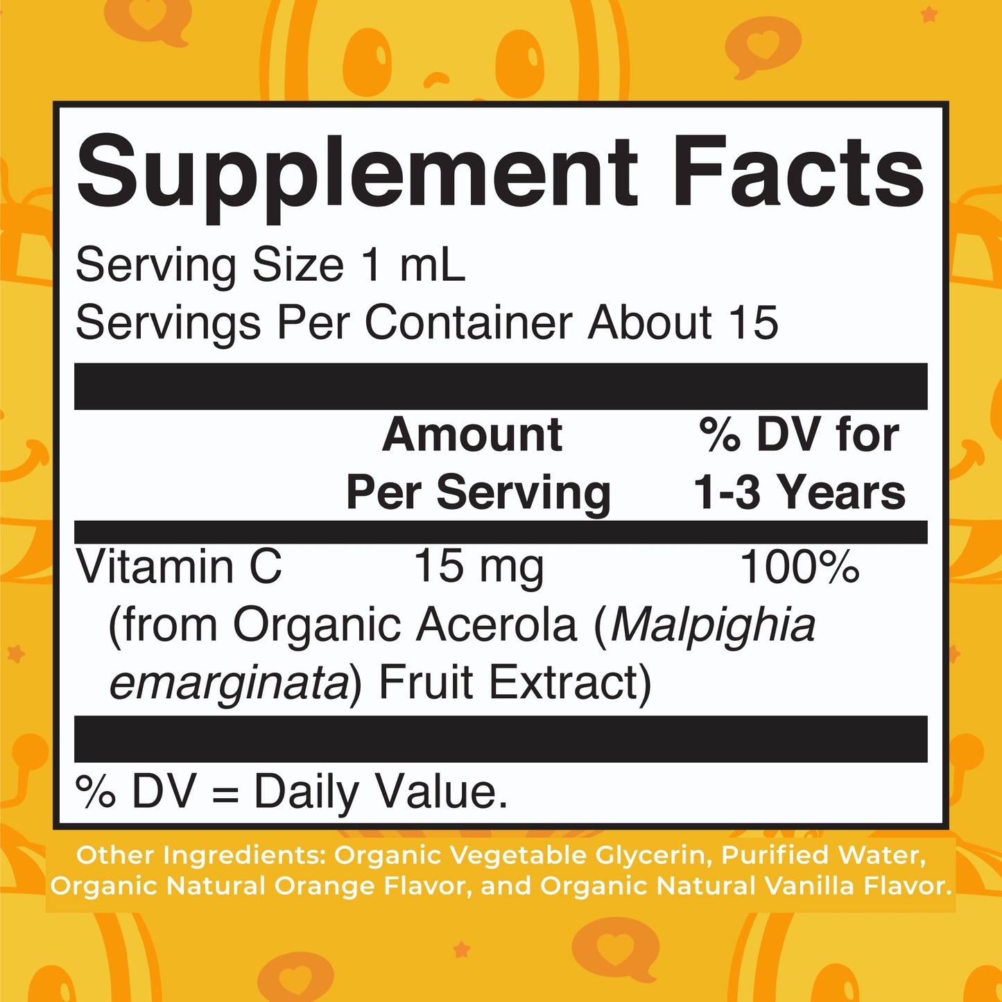 MARYRUTH'S USDA Organic Kids Vitamin C Drops Vegan Vitamin C Immune Support Supplement for Ages 4-13 | Immune Support & Overall Health | Vitamin C from Organic Acerola Fruit Extract | 2oz