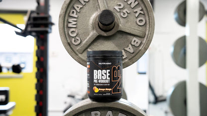 NutraBio Base Pre-Workout Powder 200mg Caffeine, Sustained Energy, Focus, Endurance, Pump, Sugar Free, Clean Preworkout for Men and Women - Beta Alanine, L-Tyrosine, 30 Servings - Lemon Lime