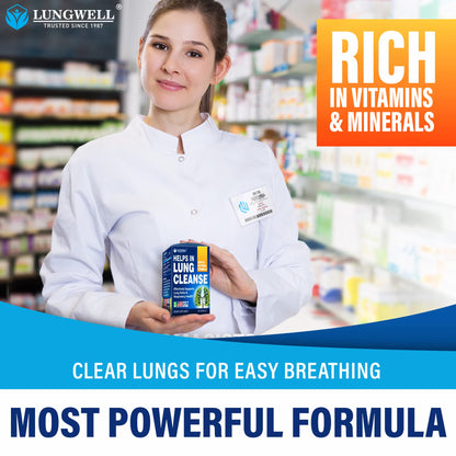 LUNGWELL Quit Smoking Aid - Made in USA - Helps to Clear Lungs & Stop