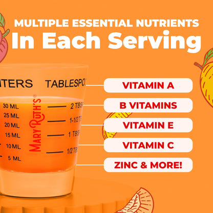 MARYRUTH'S Liquid Multivitamin + Hair Growth | Clinically Tested in Women for Thicker Hair & Facial Wrinkles | Biotin 10000mcg | Lustriva Hair Growth Supplements | Skin Care | Ages 18+ | 15.22 Fl Oz