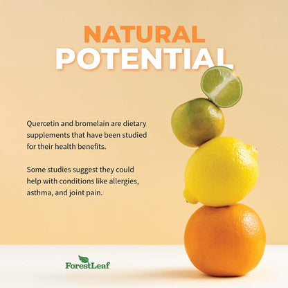 ForestLeaf Immune Support Supplement with Vitamin C + Quercetin for Immunity - Immune Boosters for Adults with Liposomal VIT C, Quercetin & Stinging Nettle - 2 in 1 Immune System Defense Booster