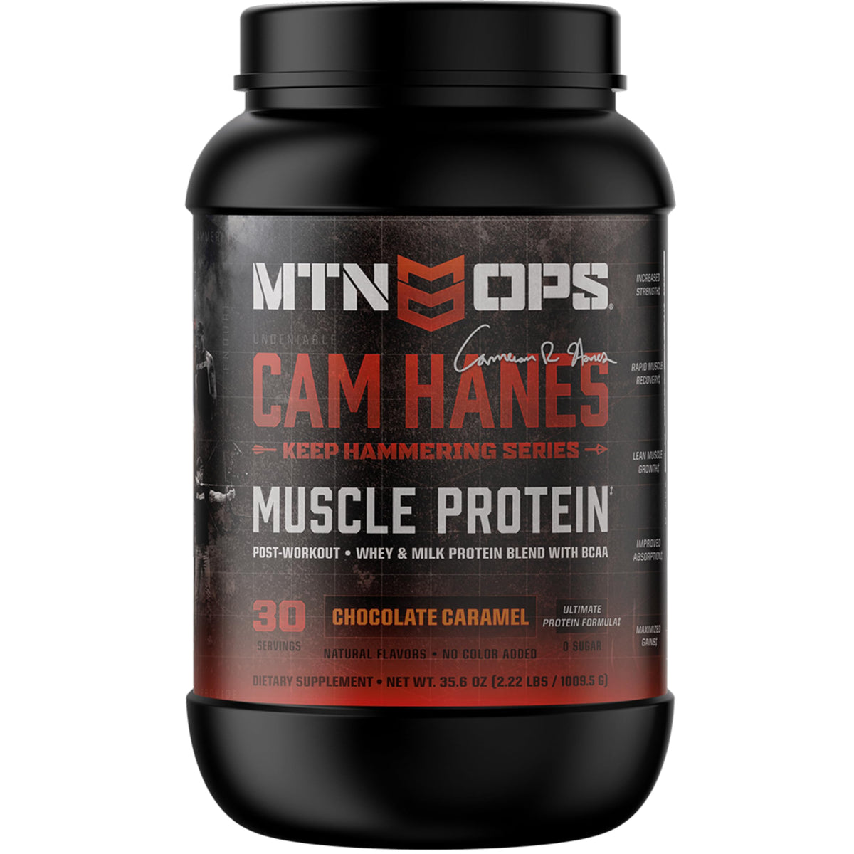 MTN OPS Magnum Protein Powder 23g Protein per Serving Whey Protein Blend with BCAAs Low Sugar Gluten Free 30 Servings Chocolate