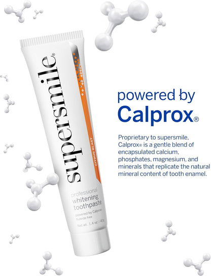 Supersmile Fluoride-Free Whitening Gift Set, Citrus Blast + Travel Bag