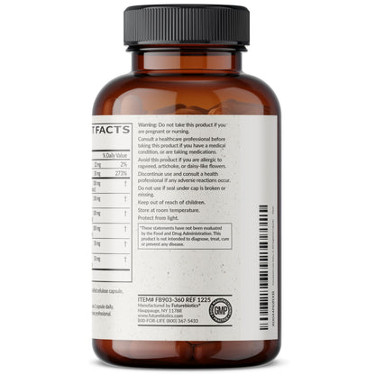 Futurebiotics Liver Detox Advanced Detox & Cleanse Formula Supports Healthy Liver Function with Milk Thistle, Dandelion Extract, Turmeric, Artichoke Leaf, & More, Non-GMO, 60 Vegetarian Capsules