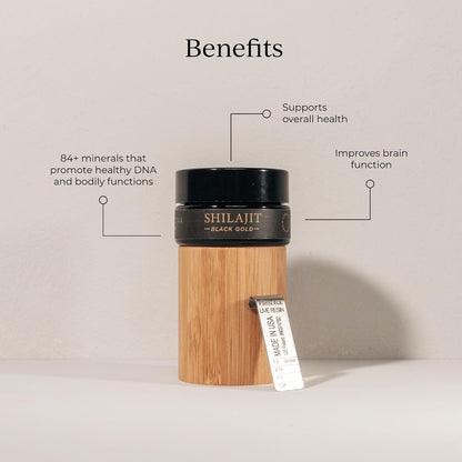 CYMBIOTIKA Pure Shilajit Resin, 84+ Minerals for Energy & Focus | Himalayan Black Gold resin with fulvic acid, gold & 84+ trace minerals for energy, focus & immune support. 15g jar.
