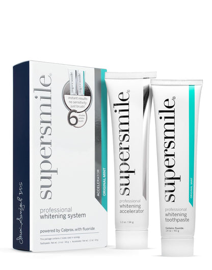Supersmile Whitening System, Toothpaste + Accelerator, Original Mint